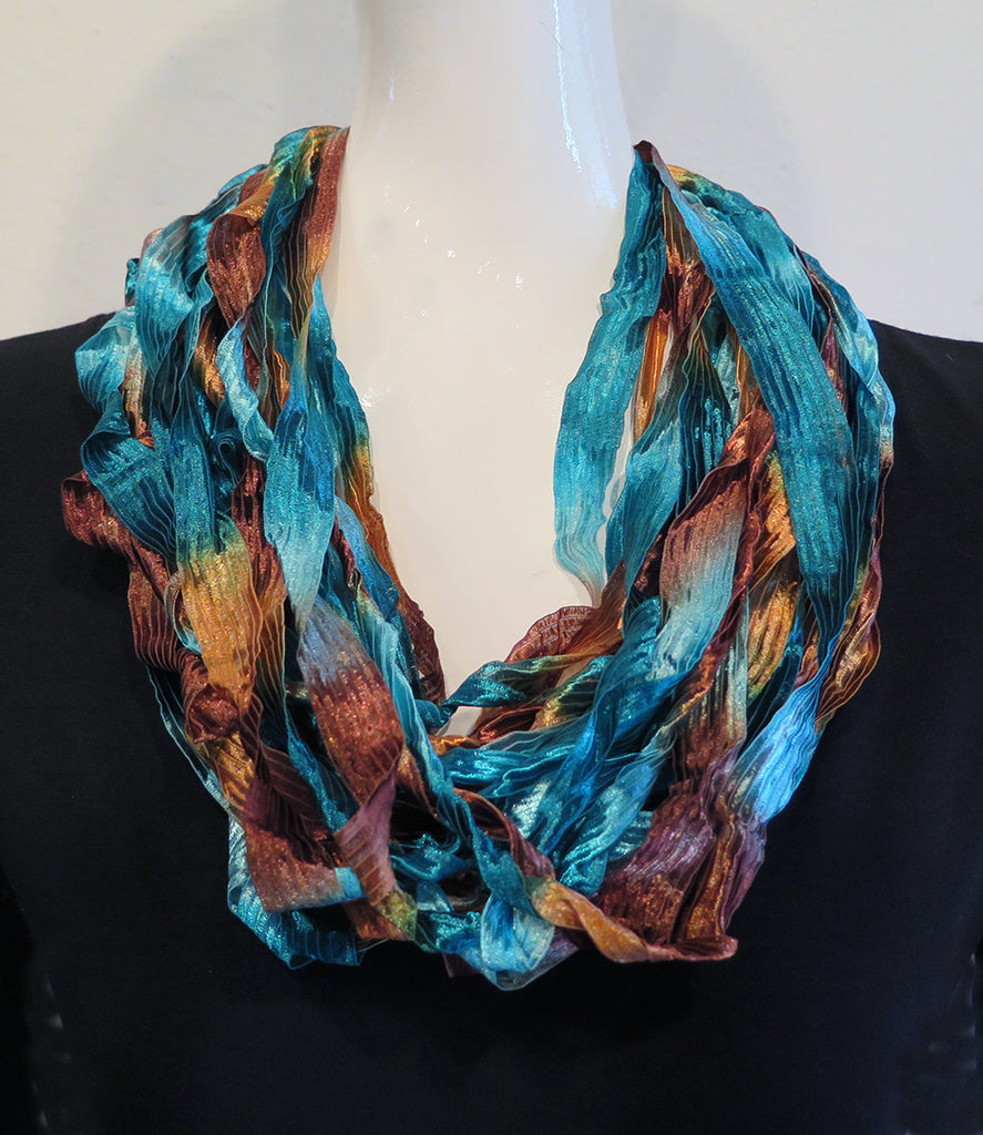 Bella Sue Martin - Hand Dyed Ribbon Necklaces - Artemisia Artwear