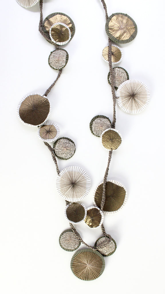 Beyond Threads - Platillos Wrap Necklace - Artemisia Artwear